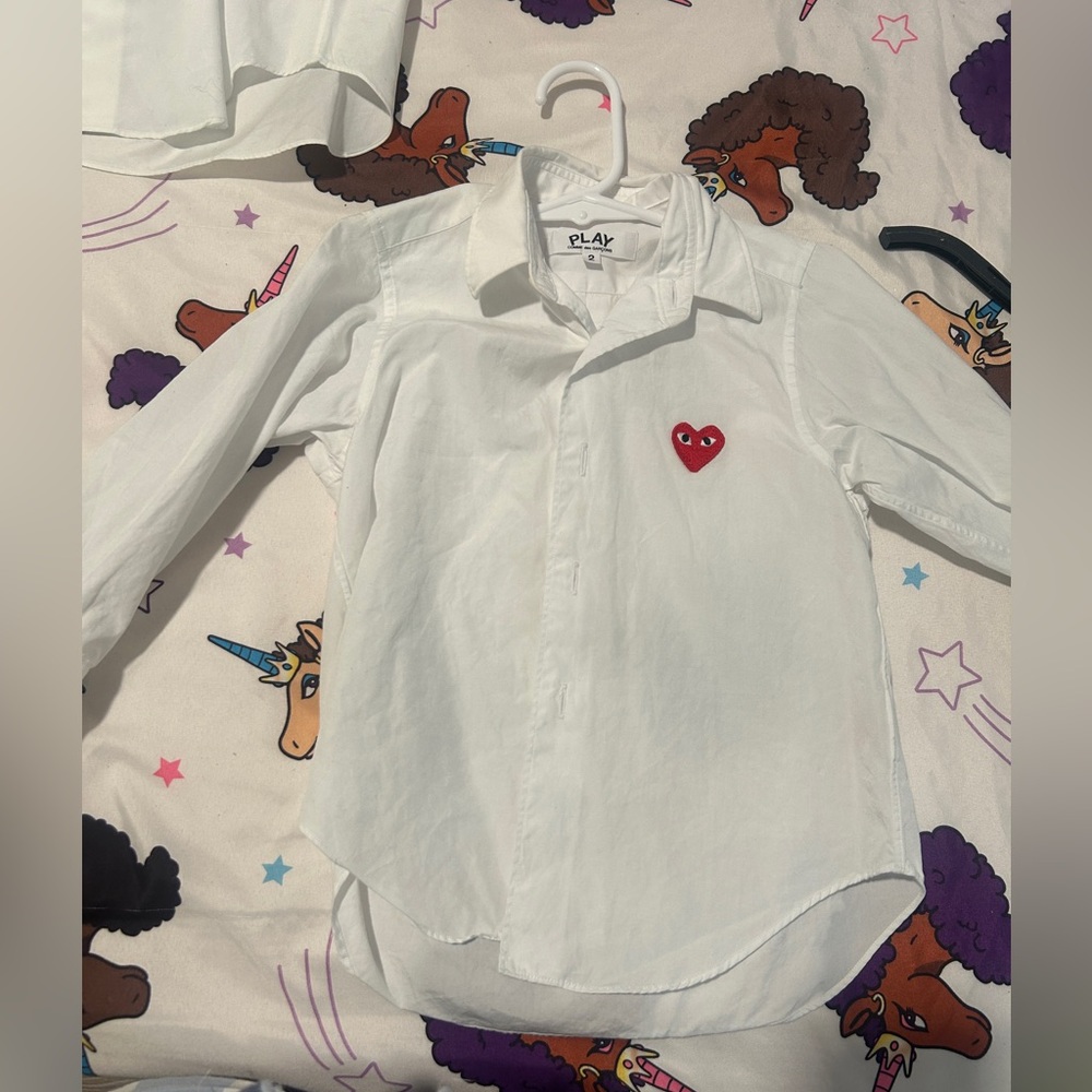 White button down